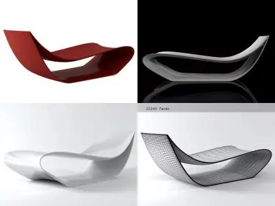 Sign Chaise Longue 3D model