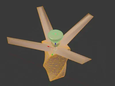 twisted lamp model Low-poly 3D model