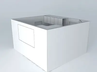 andressa2 room with window and sky Free 3D model