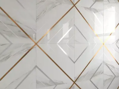 BELLA LUX Calacatta tiles Low-poly 3D model