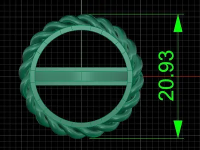 Jewelry ring 404 3D print model