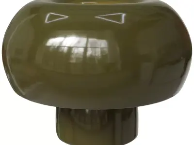 Fonte Mushroom Table Lamp Low-poly 3D model