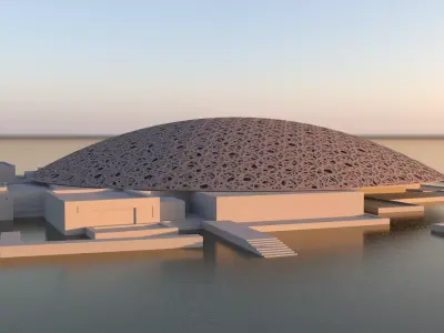 Louvre Abu Dhabi Museum 3D Model 3D model