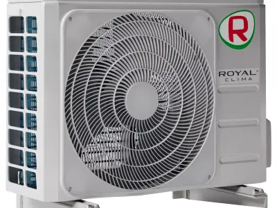 Outdoor unit of Royal Clima air conditioner Low-poly 3D model
