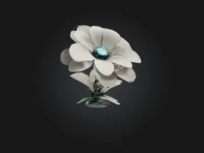 RoboFlower Model Low-poly 3D model