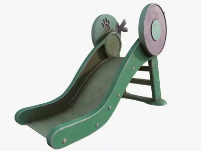 Kid Slide Playing Equipment For Children 3D model
