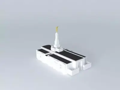 LDS. Templo Mormon, Perth Australia .106 th. operating Temple. Free 3D model