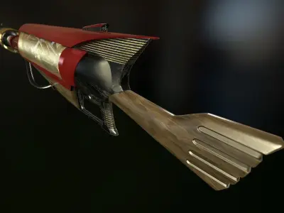 Retro Style Rifle Low-poly 3D model