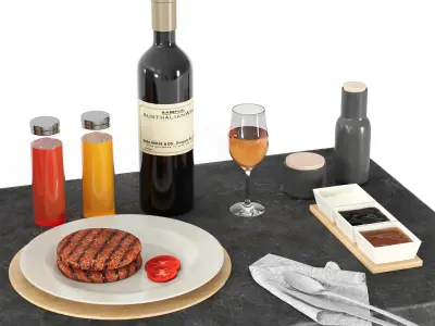 Barbecue 17 3D model