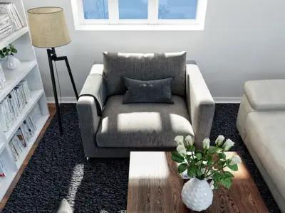 living room sets-zini01-max2010 3D model