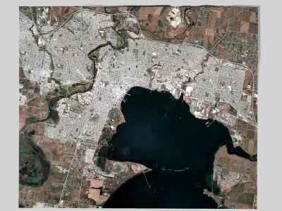 Cityscape Geelong Australia 3D model