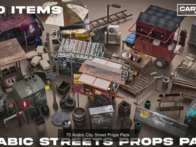 Arabic Neoclassical Urban Kit 3D Model Pack