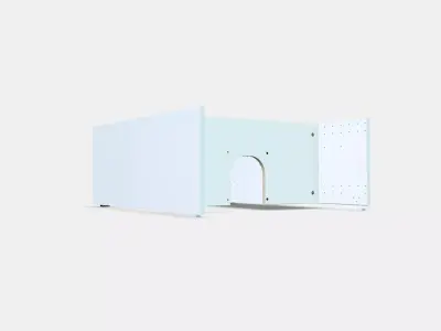 METOD Wall cb frm f b-in extractor hood 2 Low-poly 3D model