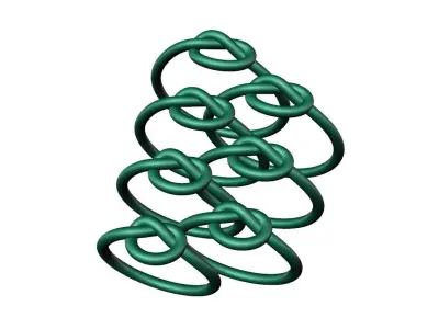 LIGHT WEIGHT KNOT RING ALL SIZE 3D print model