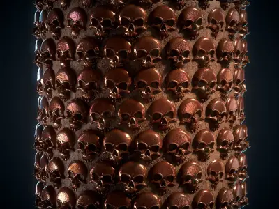Skull Material - VOL 01 - Maps - Sbsar Texture