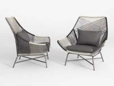 Huron Lounge Chair 3D model