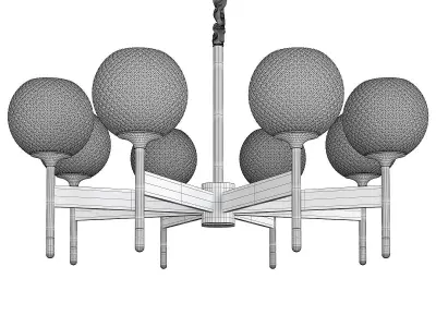 Chandelier Gola 8 Low-poly 3D model