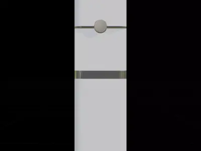 White Retro Water Dispenser 3D model