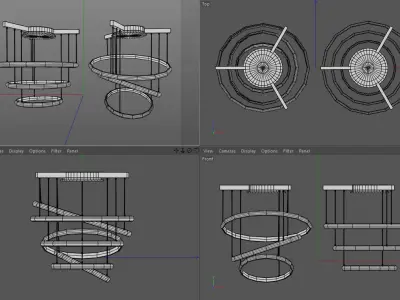 Saturn pendant lamp 3D model
