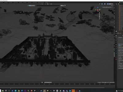 Lost City Modular Ruined Town Perfect for Game Development Low-poly 3D model