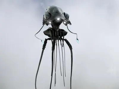 Alien from War of the Worlds Low-poly 3D model