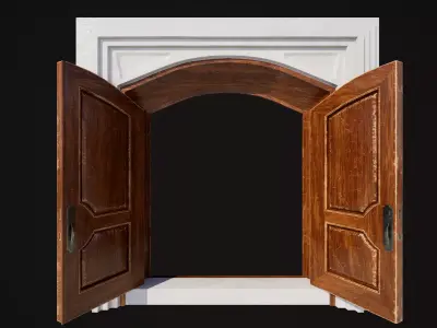 Hinged Doubledoor 01 3D model