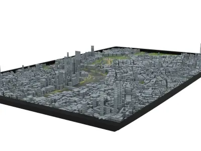 City of London Low-poly 3D model purchase