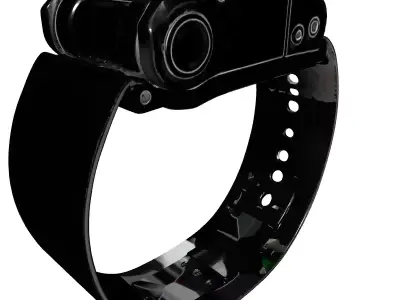 SciFi Futuristic Wrist Device Low-poly 3D model