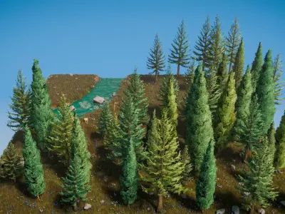 SP Cozy Forest Biome Asset Pack Low-poly 3D model