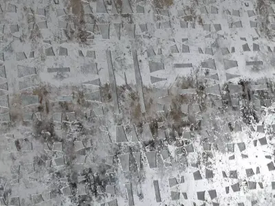 Grungy Wet Futuristic Panel Engraving PBR Seamless Texture