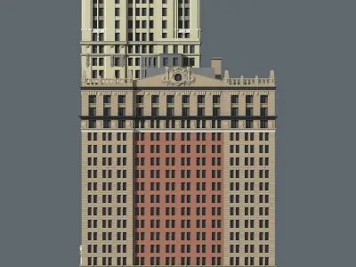 Whitehall Building and Annex 3D print model