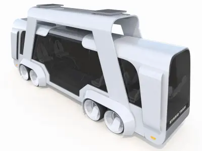  Sci-Fi Futuristic Future Bus 