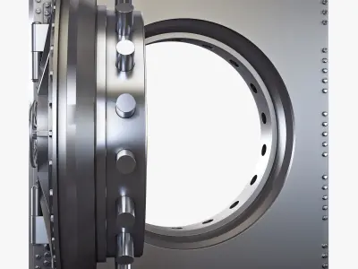 Bank Vault Door v 3 3D model