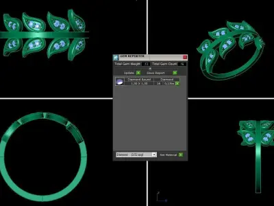 light women ring  3D print model