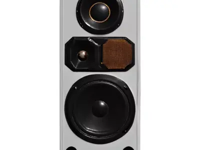 Modern Floor Standing HiFi Speaker Low-poly 3D model