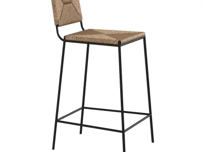 Campagne Counter Bar Height Stool by Design Freres 3D model