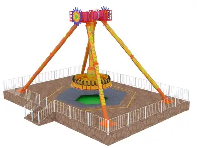 Amusement Funfair equipment 3D model