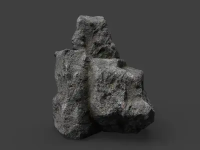Cliff Rock 4-7 Low-poly 3D model