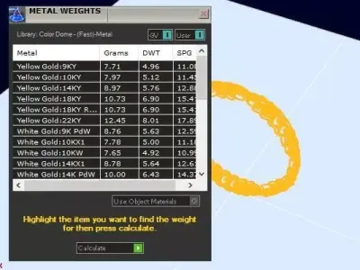 1445 Golden Leaf Bangle 8gm 3D print model