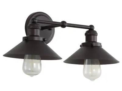 Bagatelle Oil Rubbed Bronze Vanity Light 3D model
