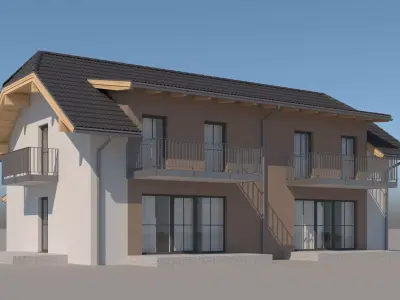 Generic Semi Detached House 014 3D model