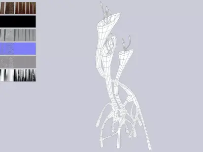 Extraterrestrial plant Low-poly 3D model buy