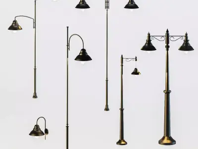 street light 6 model Low-poly 3D model