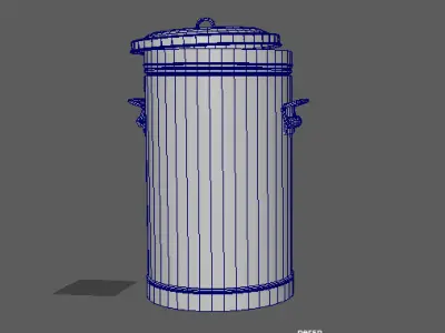 Urban Street Props Pack  Utility Box Trash Bin Street Lamp Low-poly 3D model