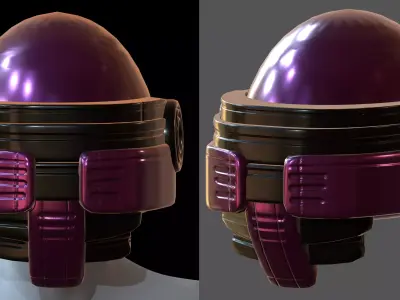 Gas mask helmet 3d model scifi Low-poly  Low-poly 3D model 235