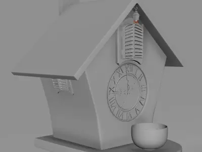 housebird clock  3D model