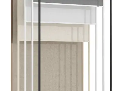 Roller Blinds Set 03 3D model