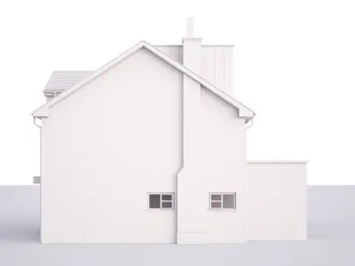 British House Garden Way 3D model