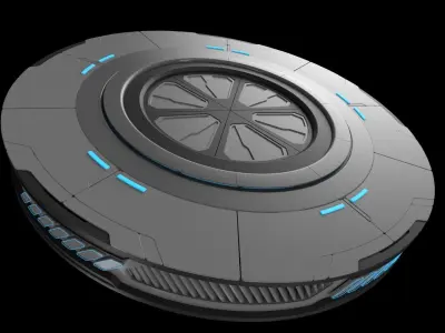 Broadcast Platform 3D model