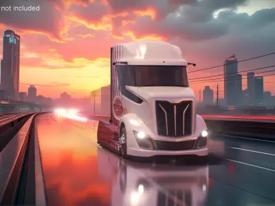  Peterbilt Supertruck 2 Rigged 